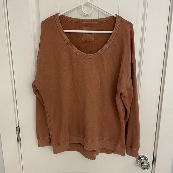 Aerie Brown oversized Sweatshirt, size XS - Picture 3 of 14